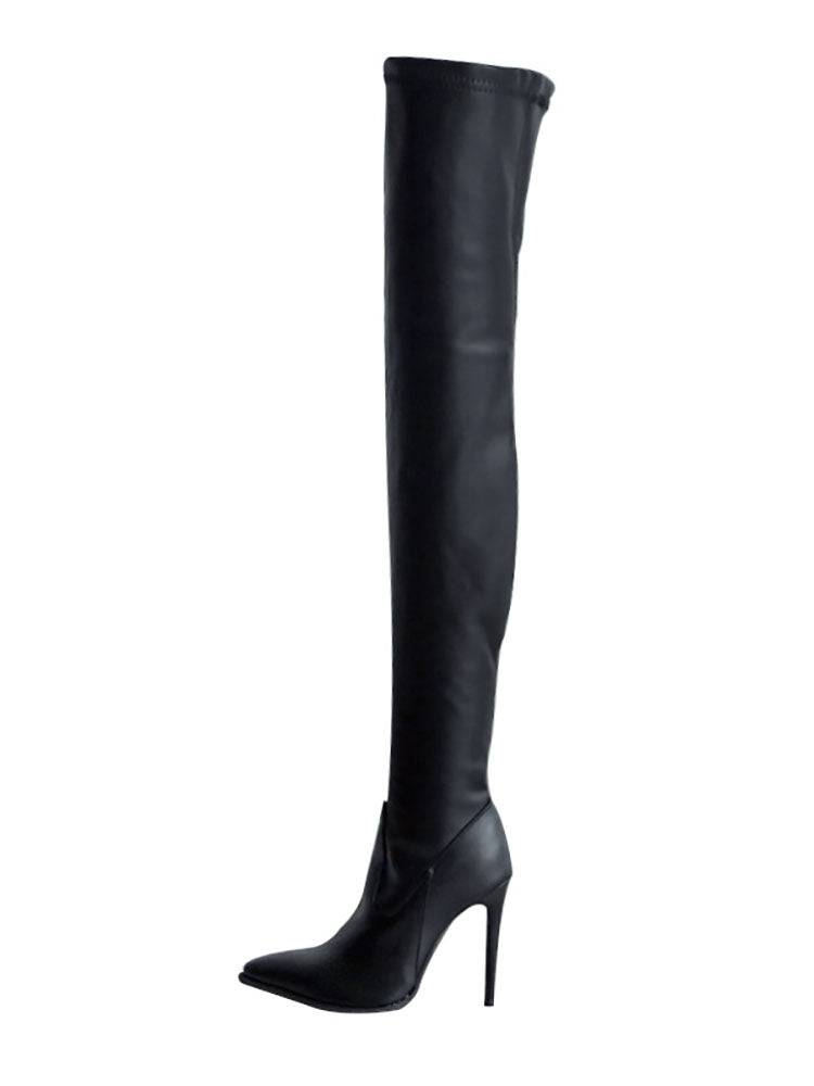 Victorin | Damen Elegante Overknee-Stiefel | Wasserdicht