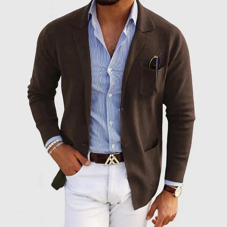 Benno - Herren-strickjacke mit lässigen knöpfen
