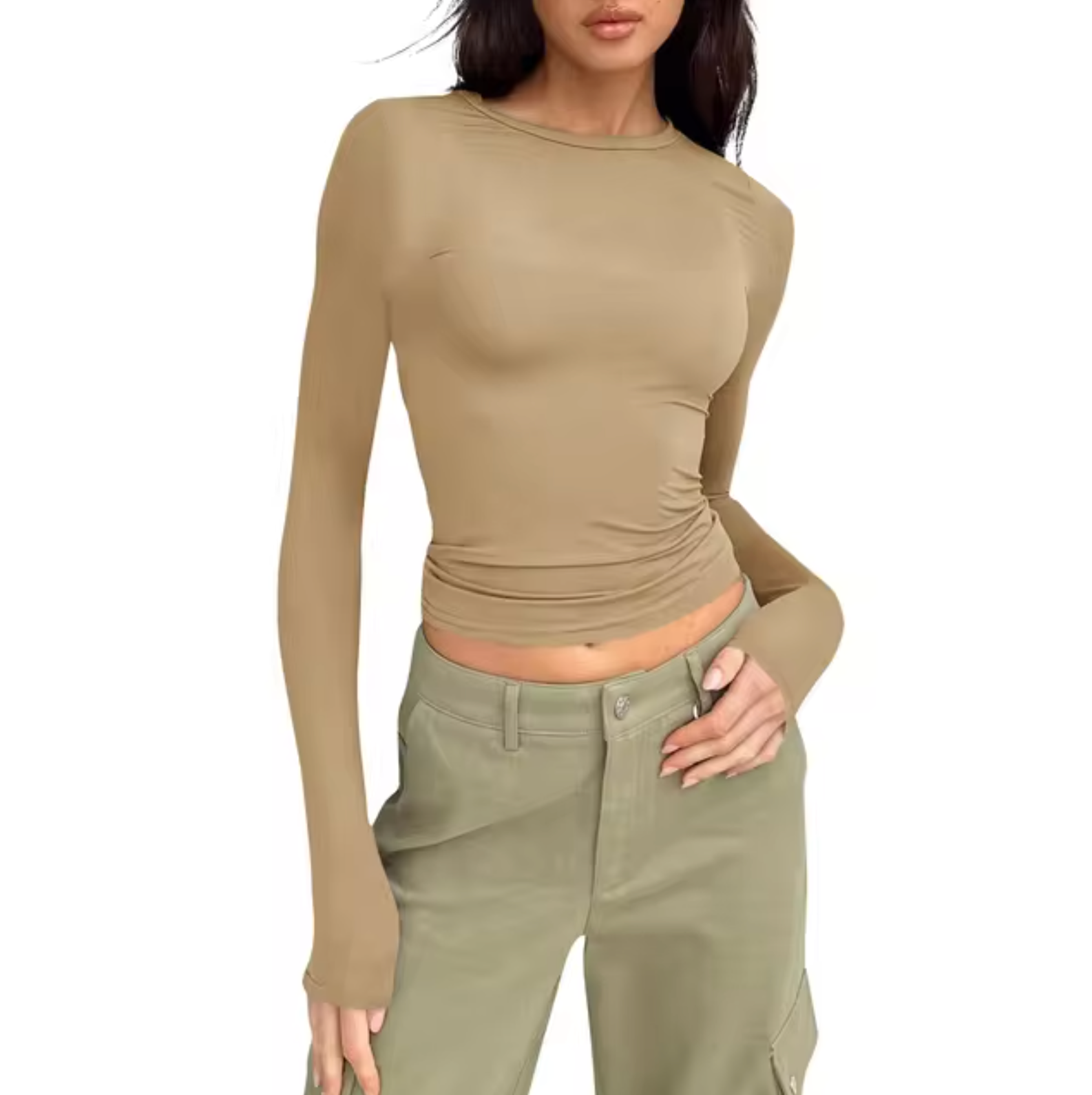 Beverly – Rundhals-Langarmshirt