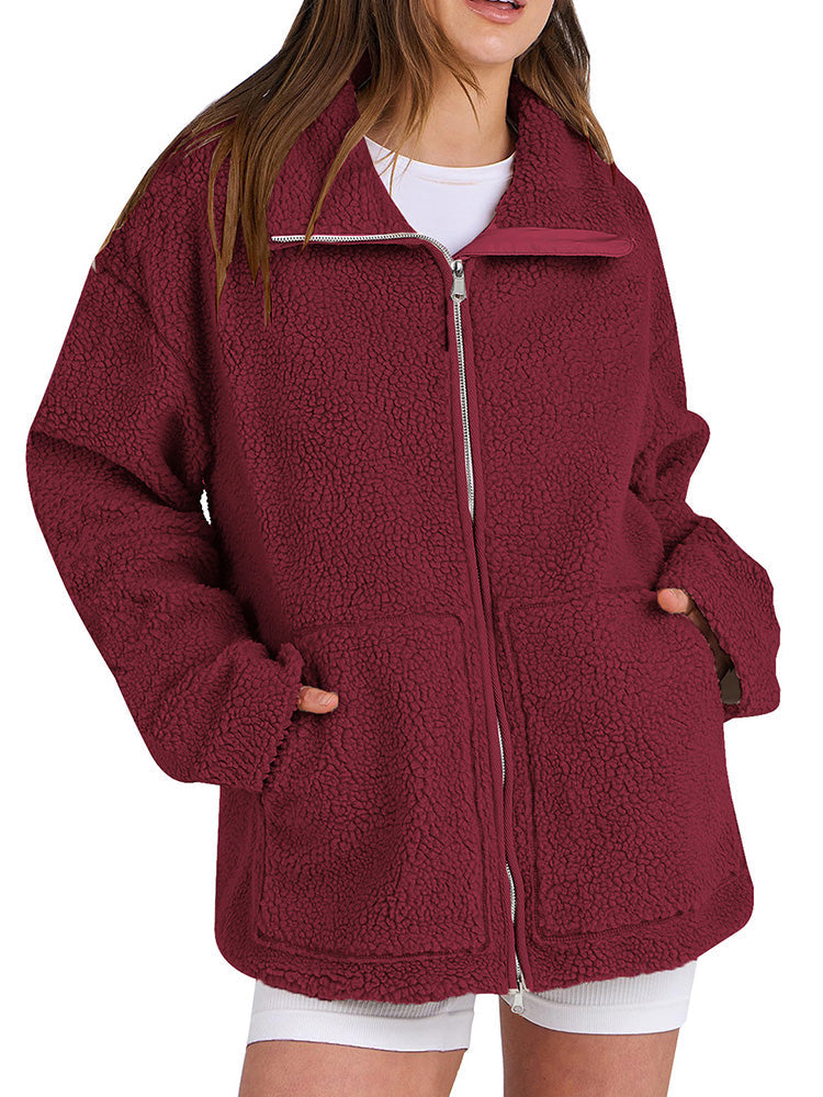 Ultra-bequeme Sherpa-Fleece-Softshell-Jacke für Damen