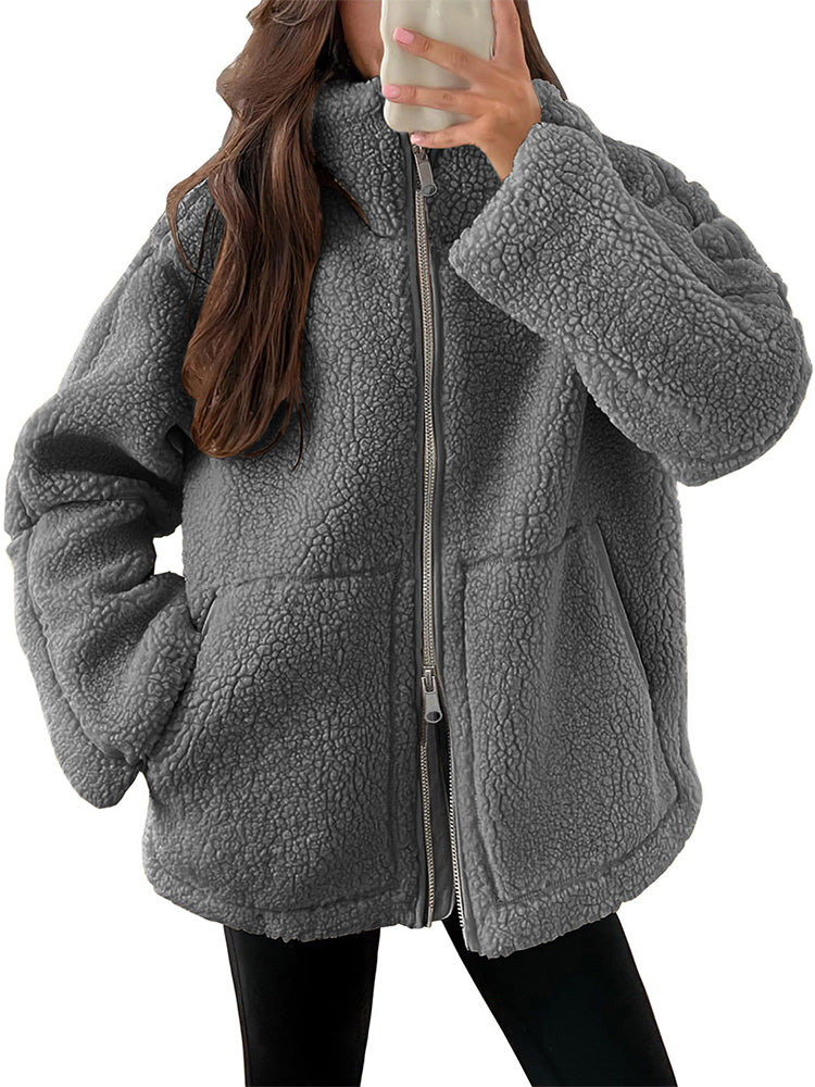 Ultra-bequeme Sherpa-Fleece-Softshell-Jacke für Damen