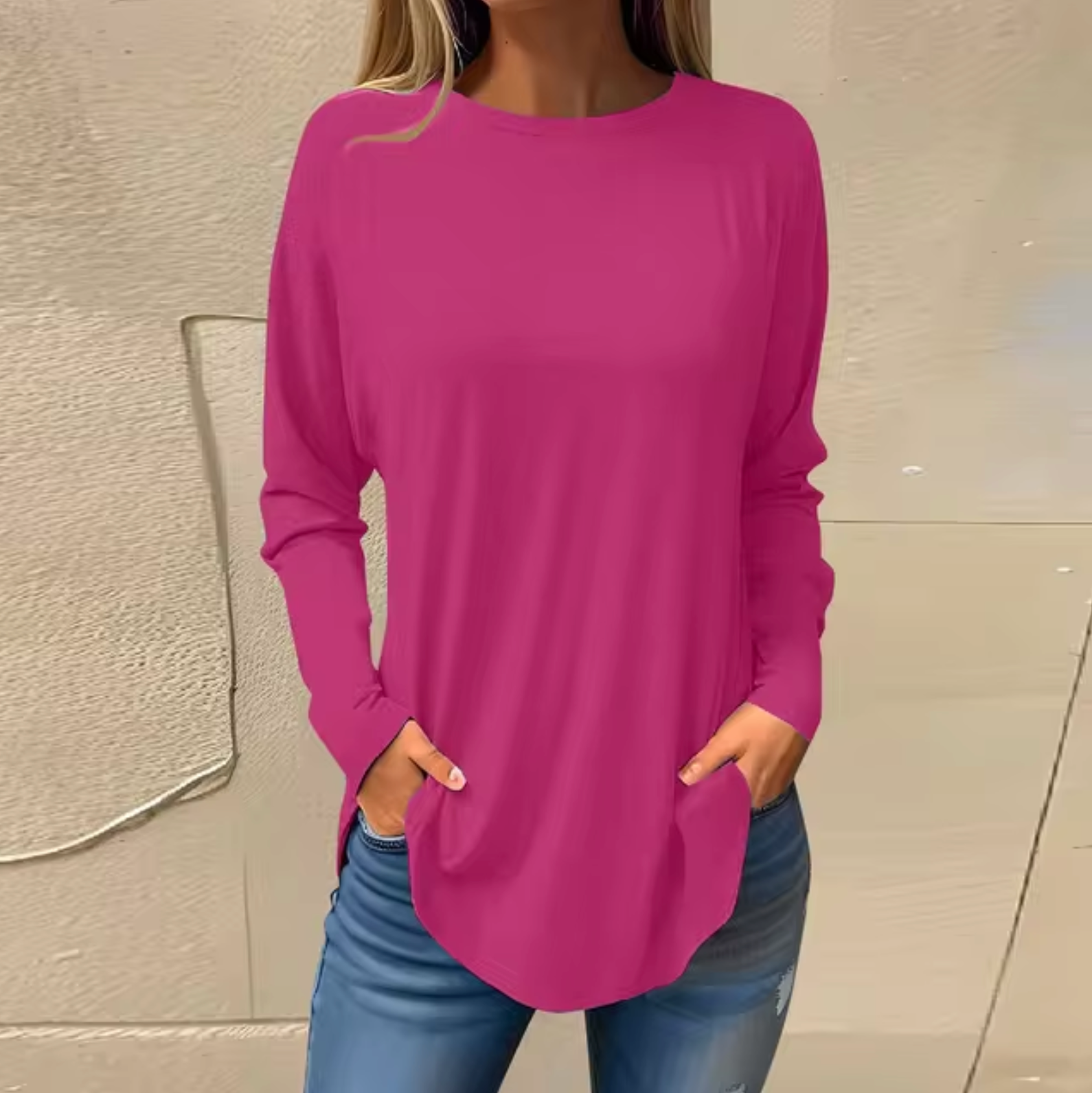 Verna - Rundhalspullover aus Baumwolle