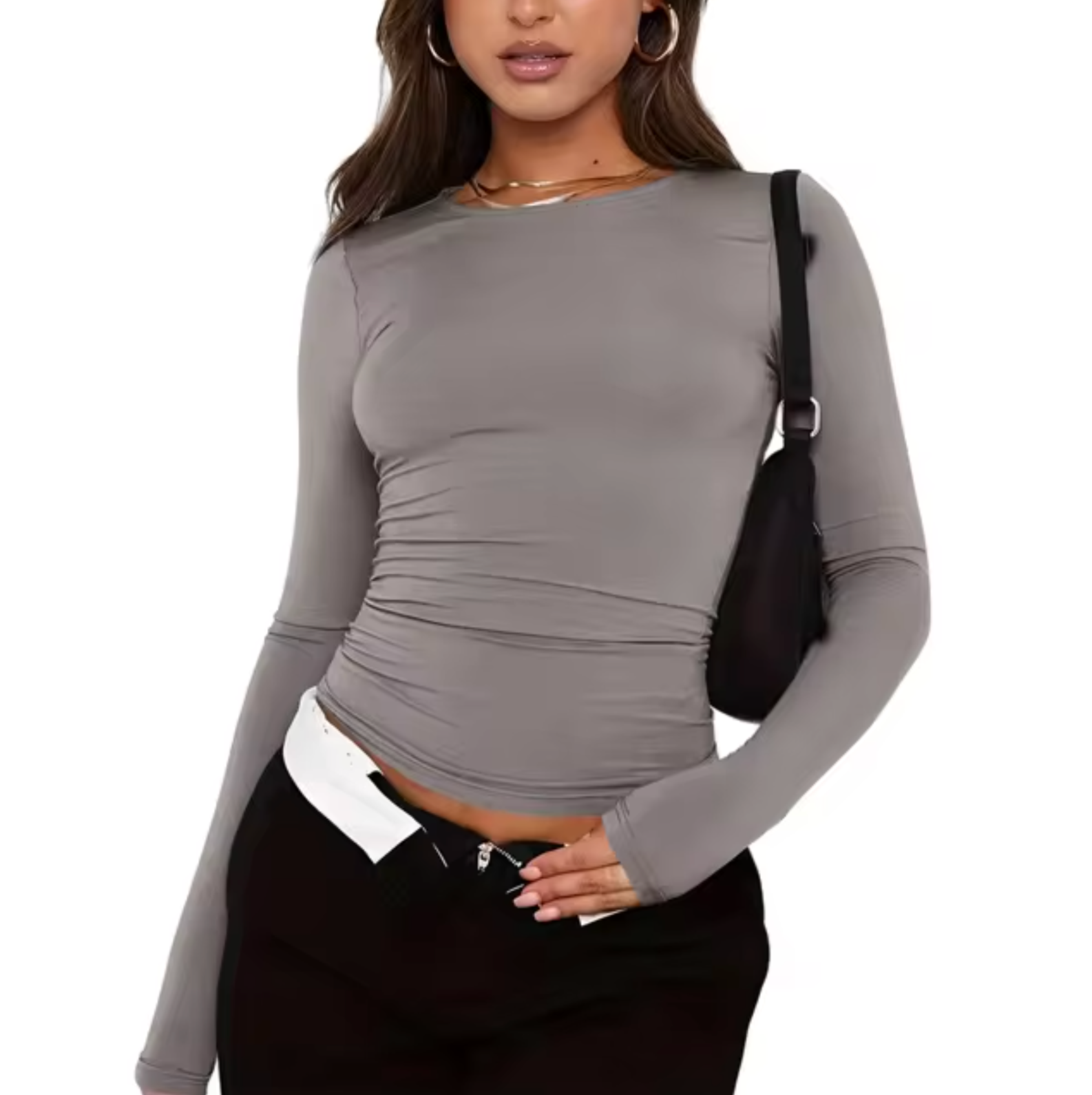 Beverly – Rundhals-Langarmshirt