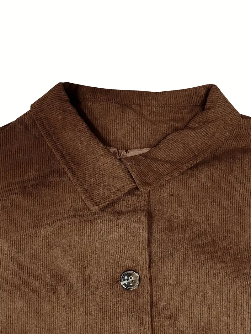 Hailey - Cordjacke mit Knopfleiste vorne