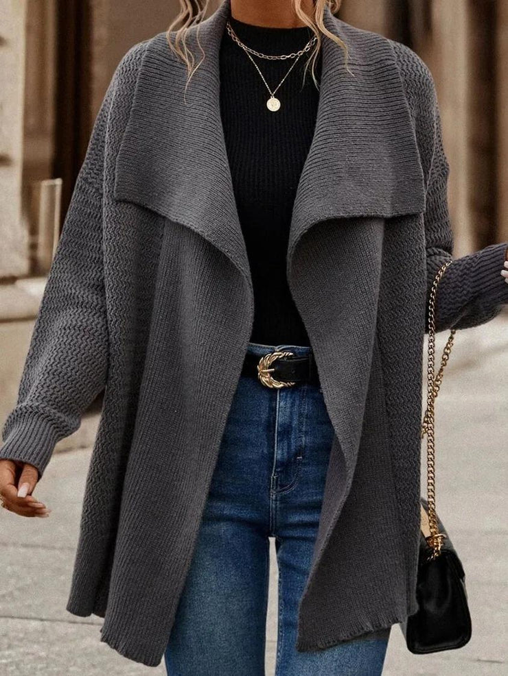 Darcie - Grauer einfarbiger Pullover