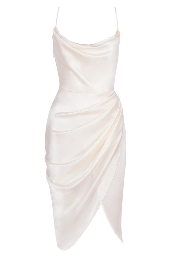 Jana | Satin Balkon kleid Korsett
