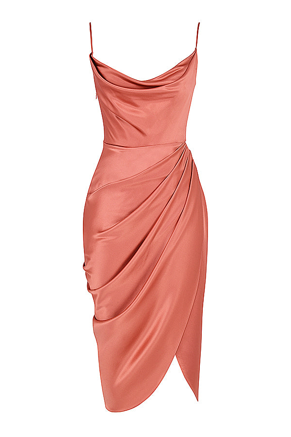 Jana | Satin Balkon kleid Korsett