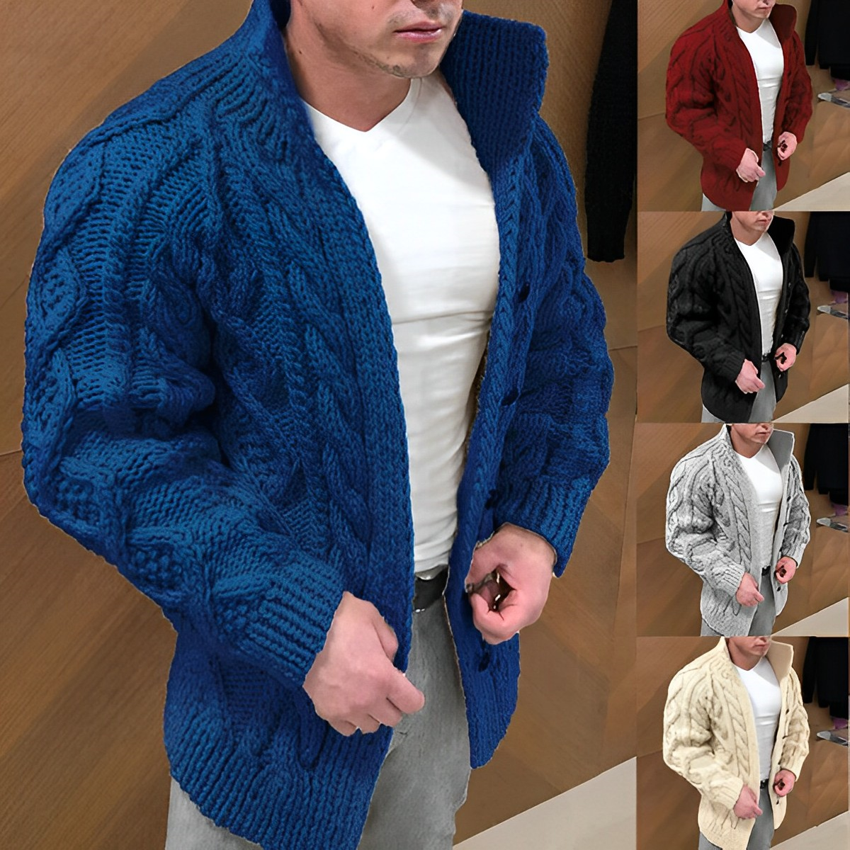 ZopfWärme – Warme Strickjacke mit Zopfmuster