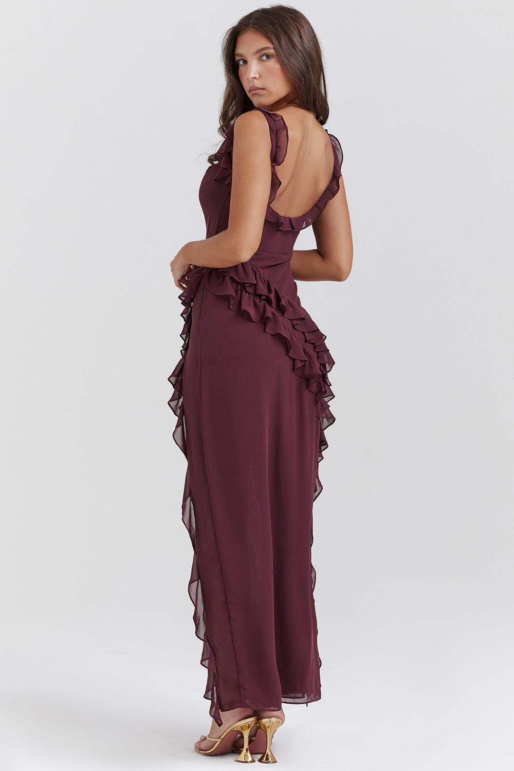 Fiorella | Maxikleid mit Rüschen