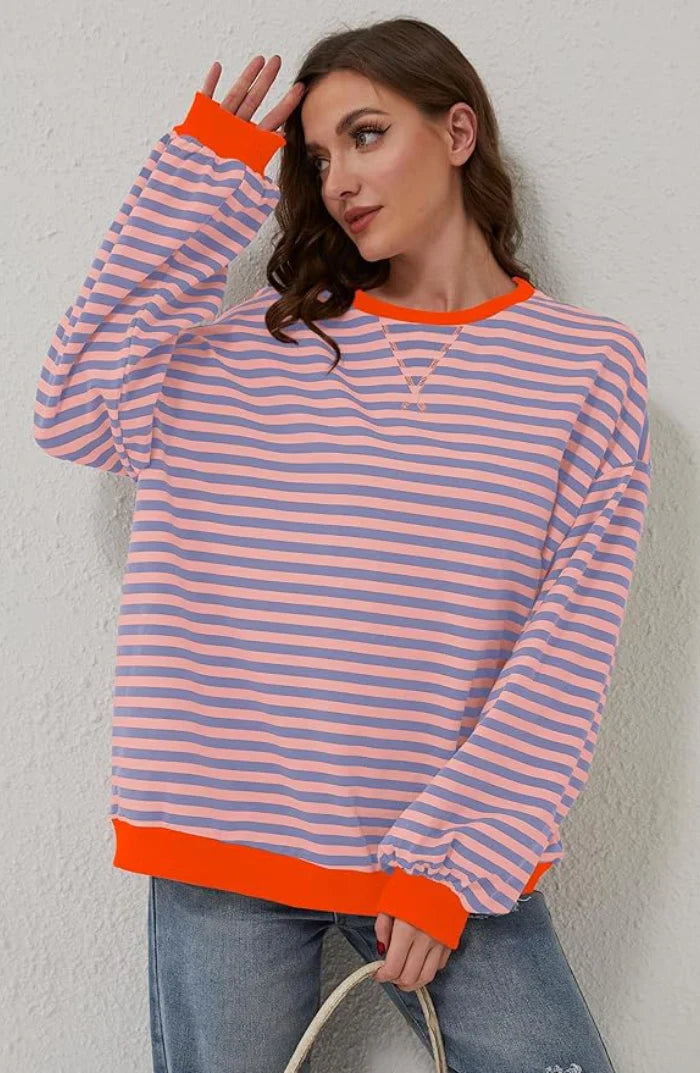 Chariz – Bequemer gestreifter Pullover