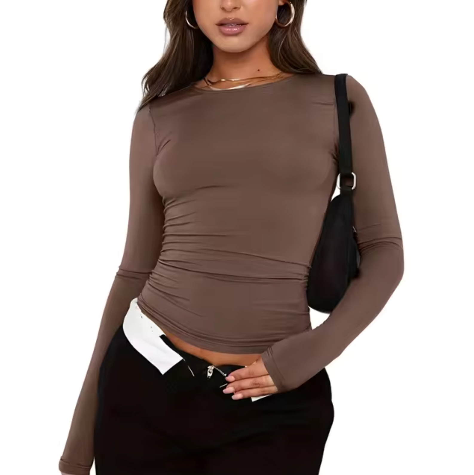 Beverly – Rundhals-Langarmshirt