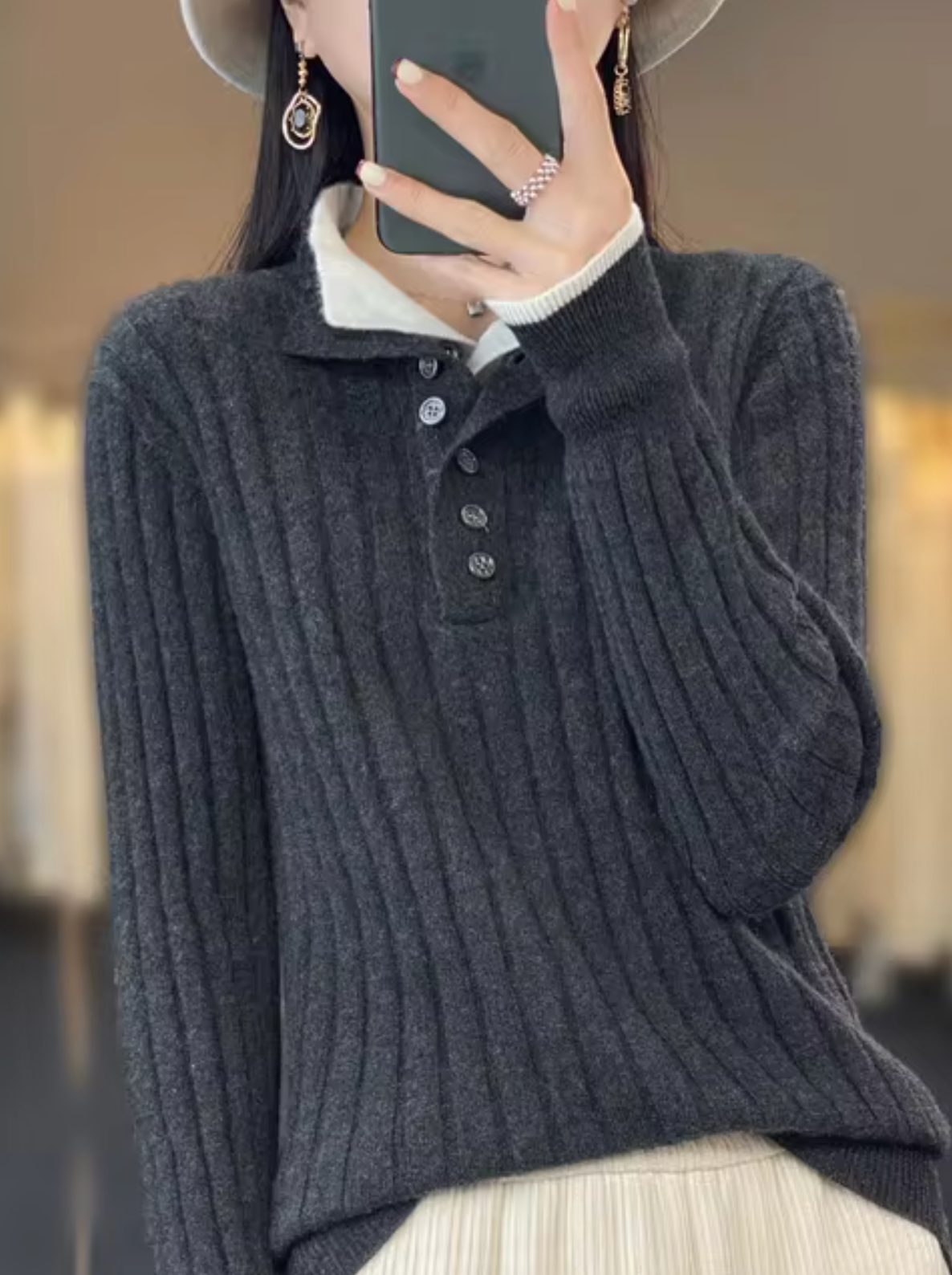 Cella – Strickpullover aus Wolle und Kaschmir