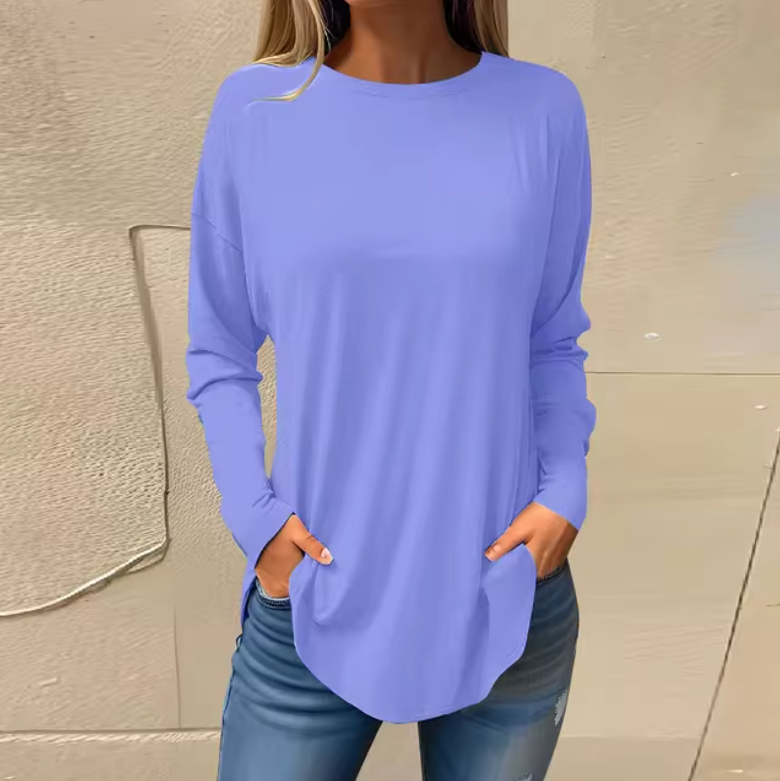 Verna - Rundhalspullover aus Baumwolle