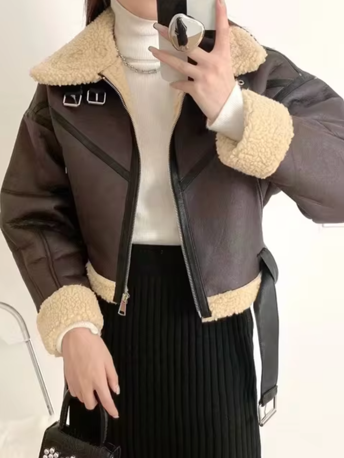 Lenin - Lederfleecejacke