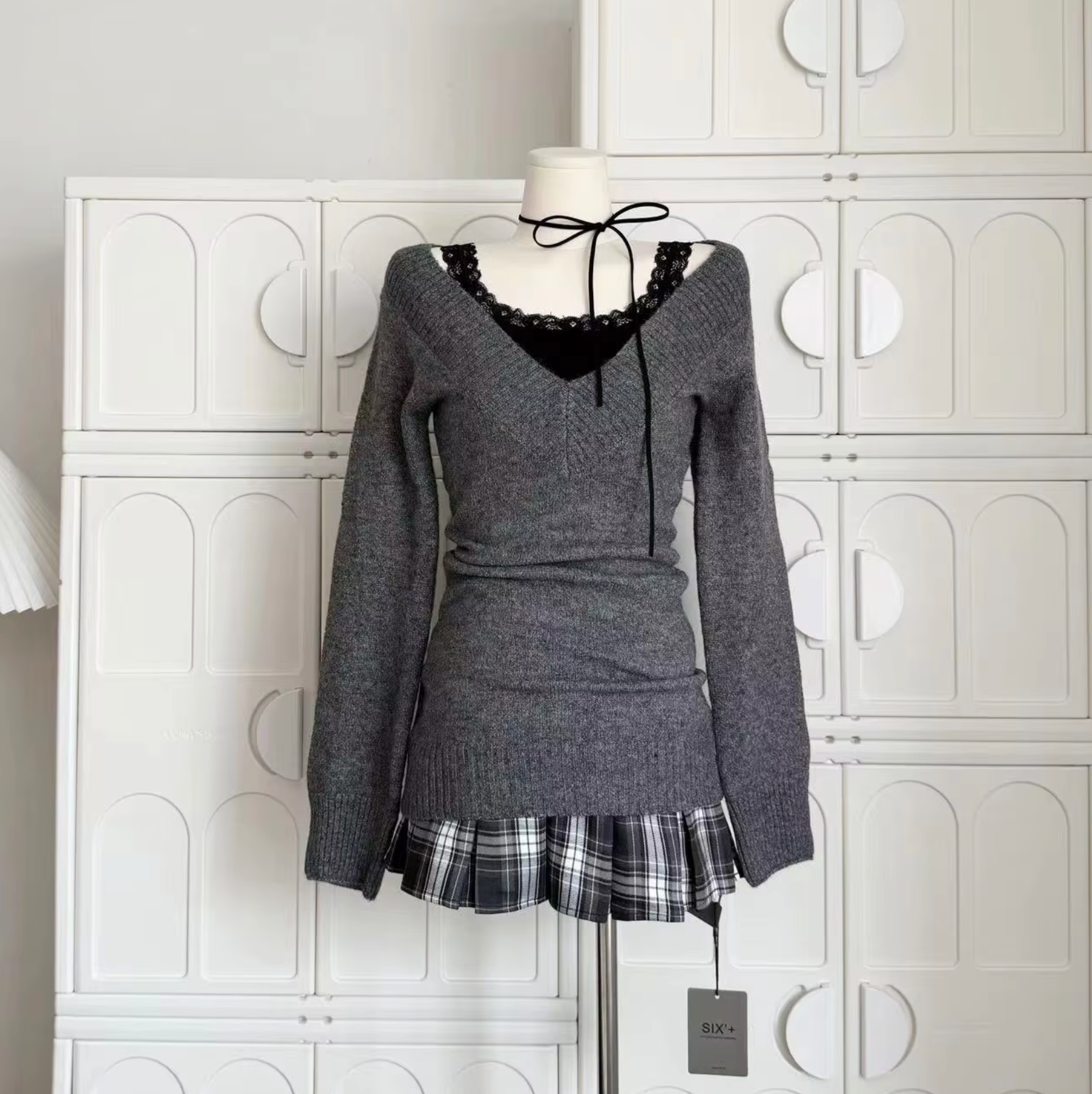 Kaisa – Strickpullover- und Rock-Set