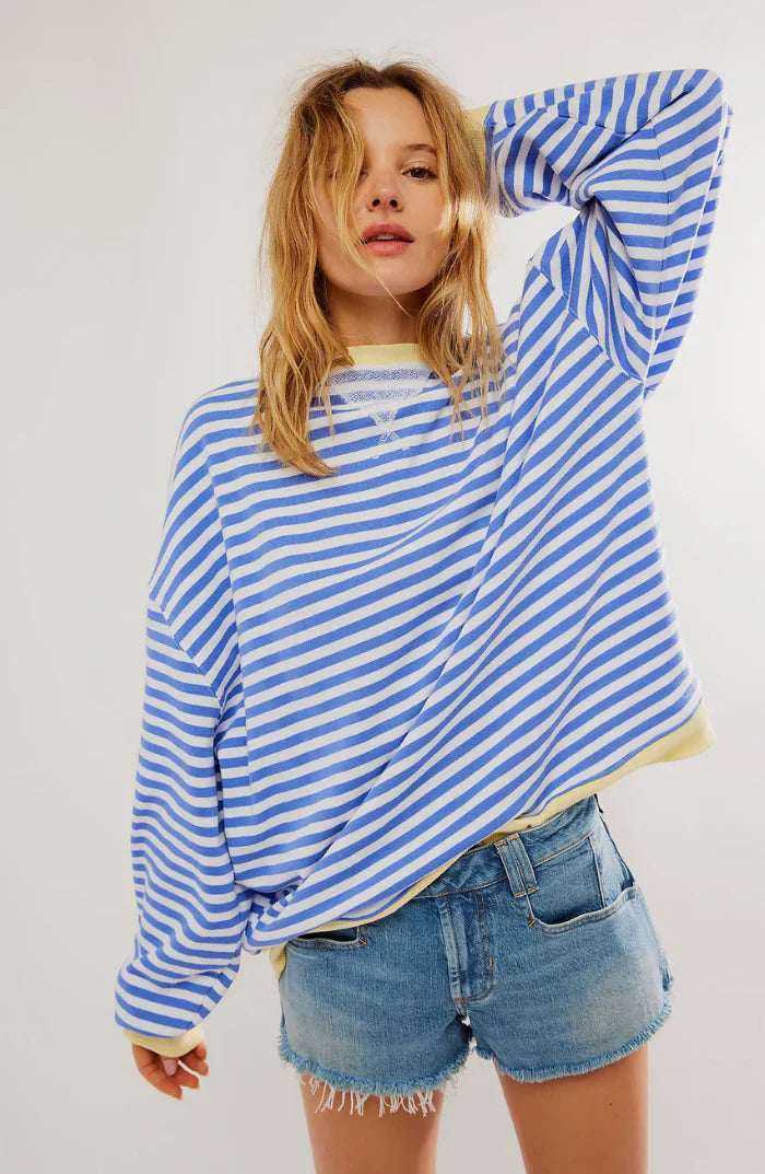 Chariz – Bequemer gestreifter Pullover