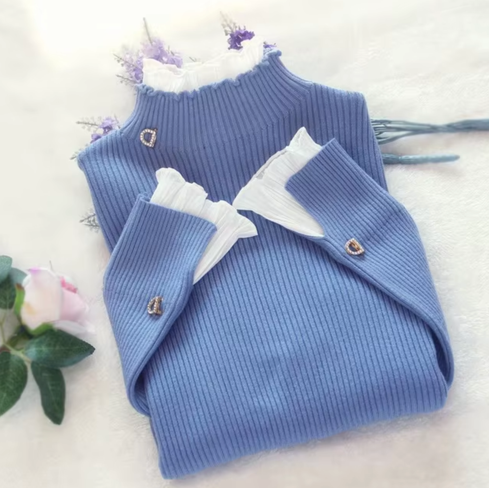Maya – Gestrickter Rollkragenpullover
