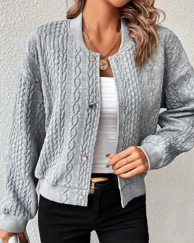 Gwen - Strickpullover mit Jackenoptik