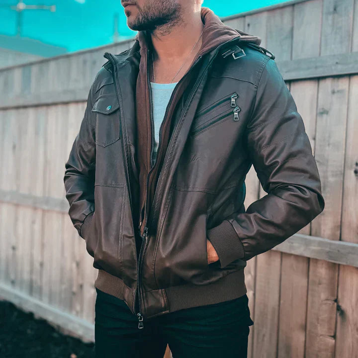 Matthew - leder-motorradjacke