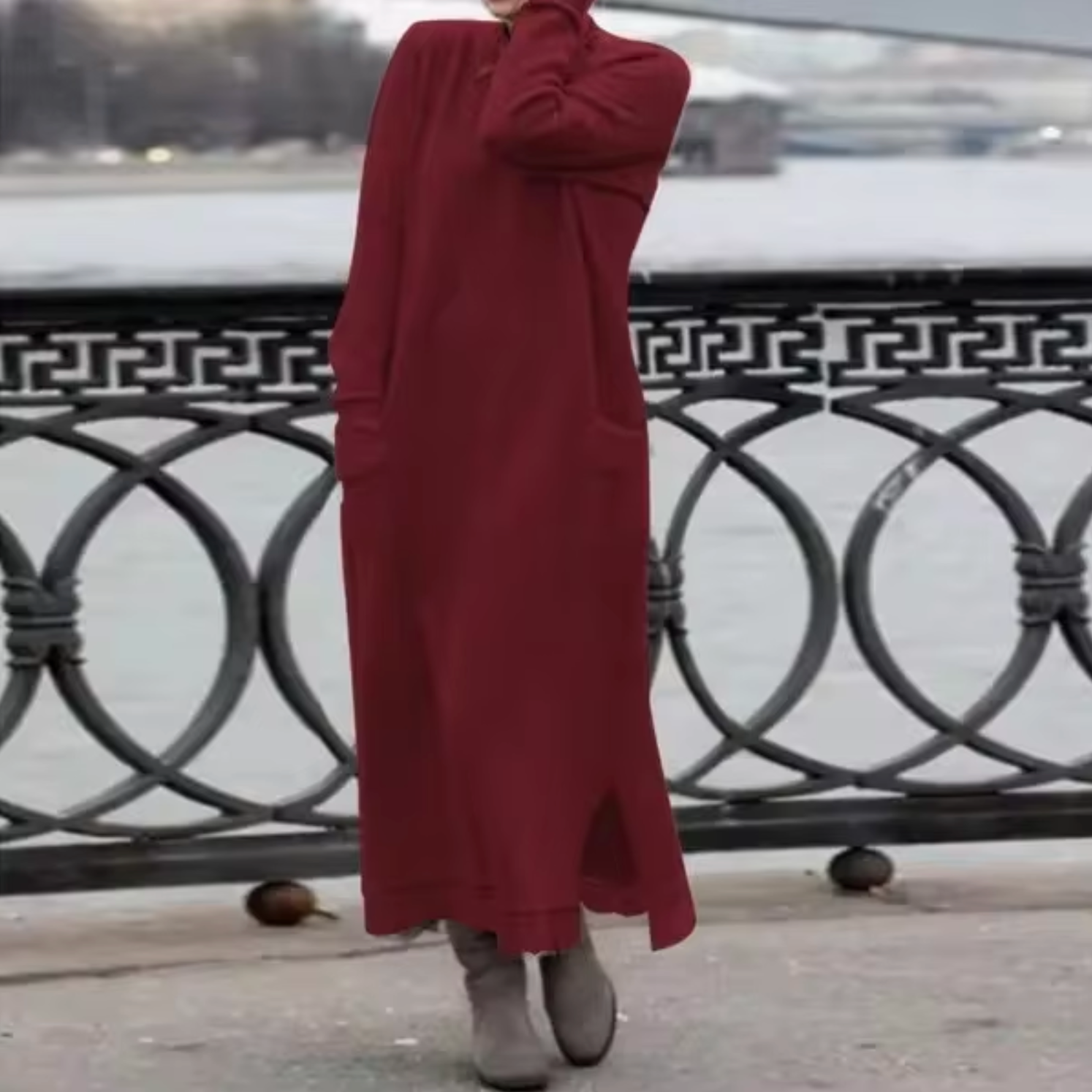 Sephora – Lockeres Sweatshirtkleid aus Samt