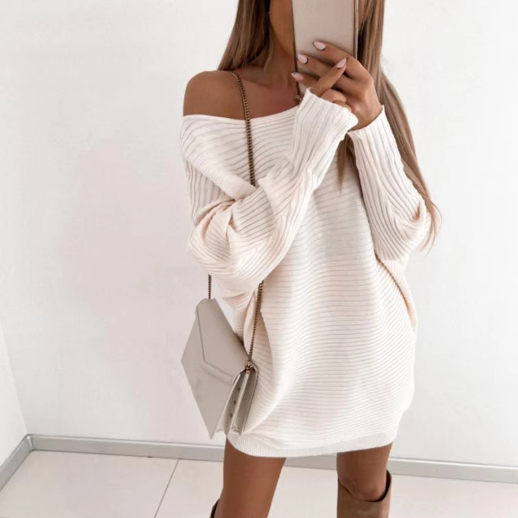 Sachi – Übergroßer Strickpullover