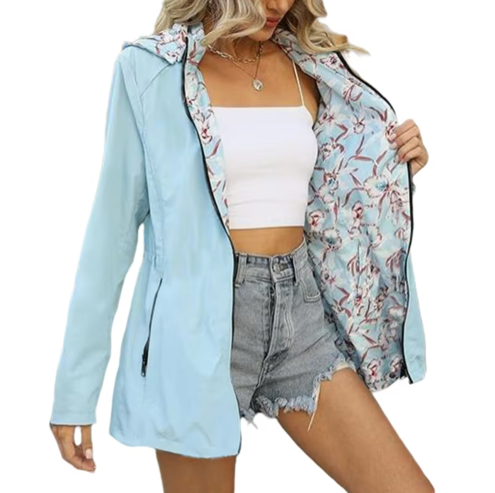 Becky – Wendbare Kapuzenjacke mit Aufdruck
