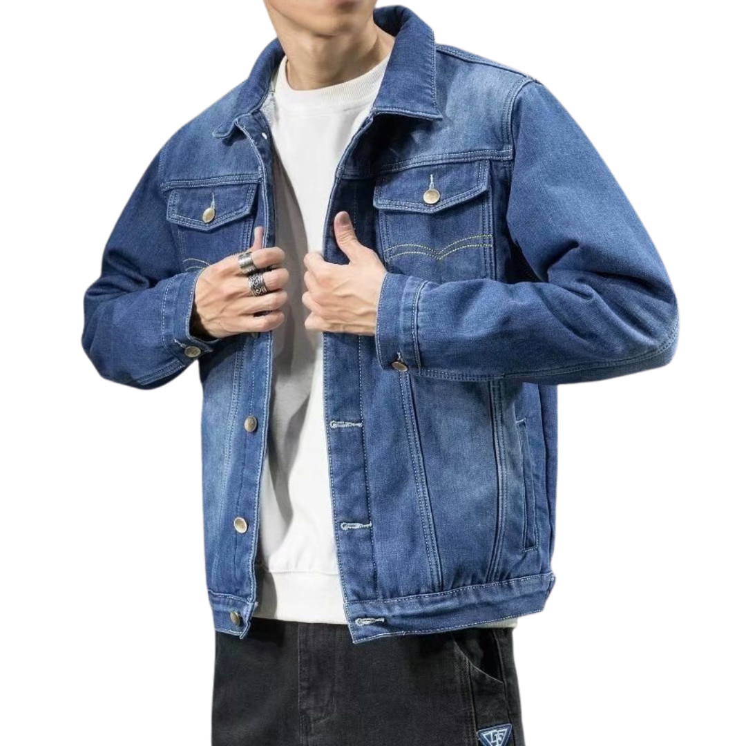 FrostDenim – Winter-Herren-Denimjacke für robusten Stil