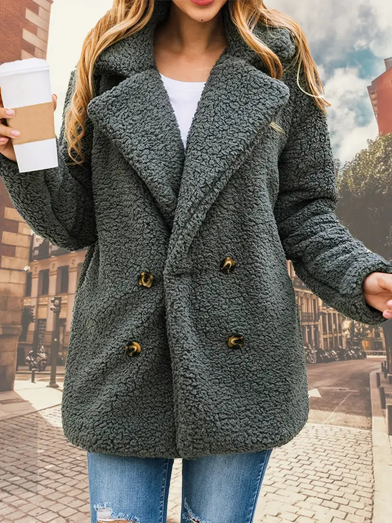 Noriel - Gestrickte Plüschjacke