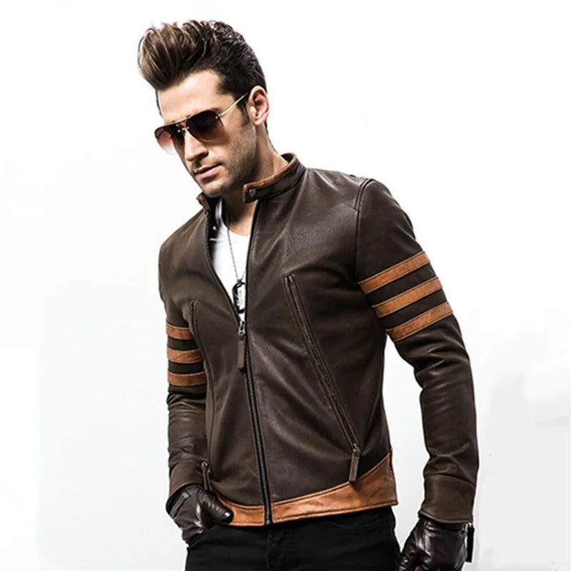Felixus - Klassische Wolverine-Lederjacke