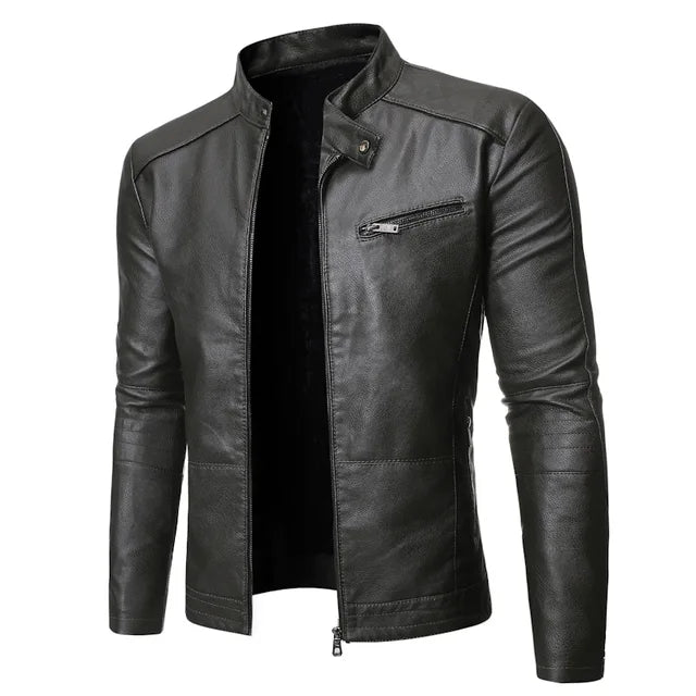 UrbanEdge – Klassische Herren-Lederjacke