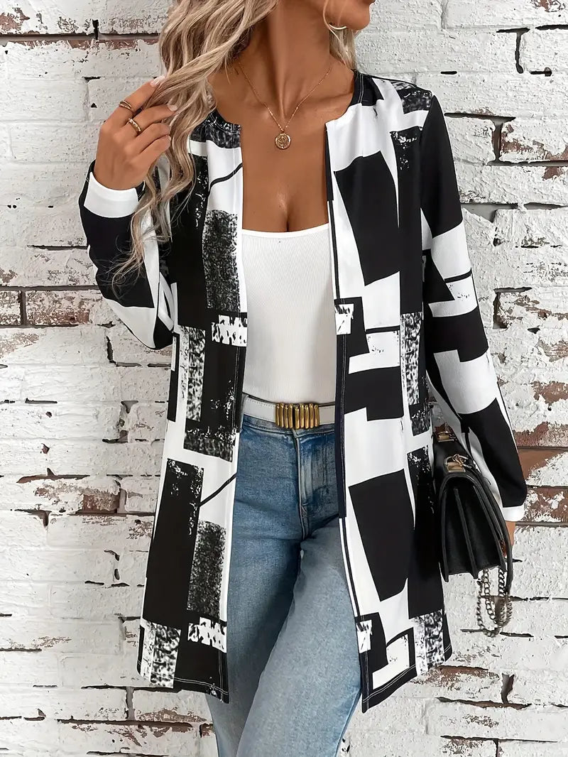 Alona – Stilvolle Jacke mit offener Vorderseite