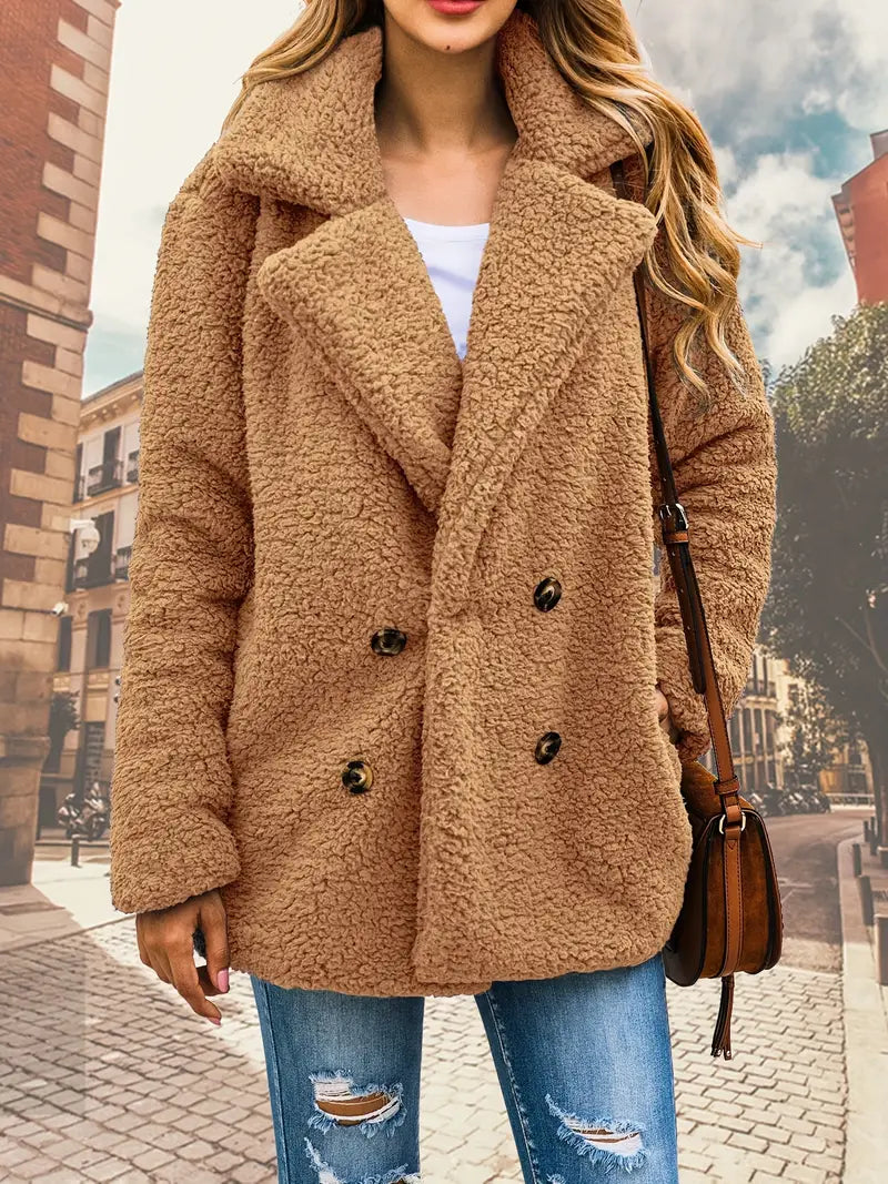 Noriel - Gestrickte Plüschjacke