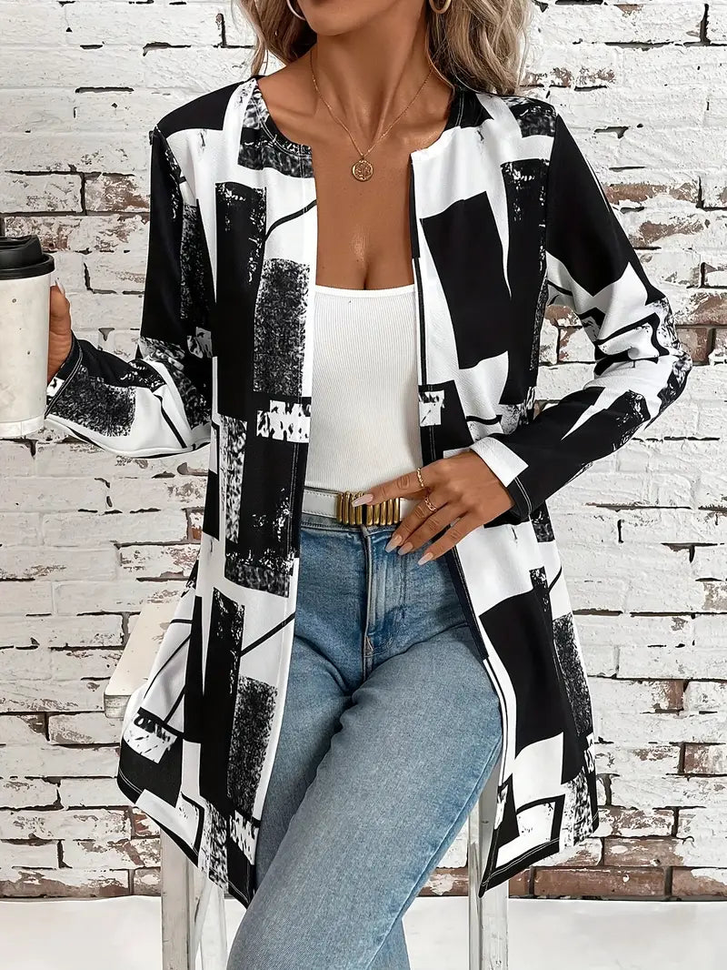 Alona – Stilvolle Jacke mit offener Vorderseite