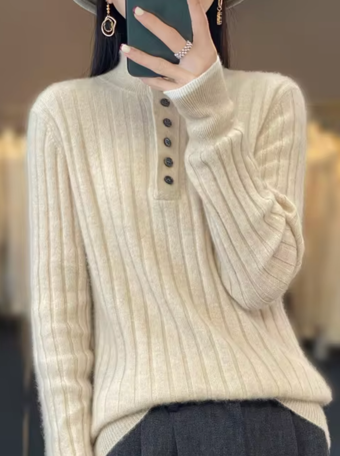 Cella – Strickpullover aus Wolle und Kaschmir