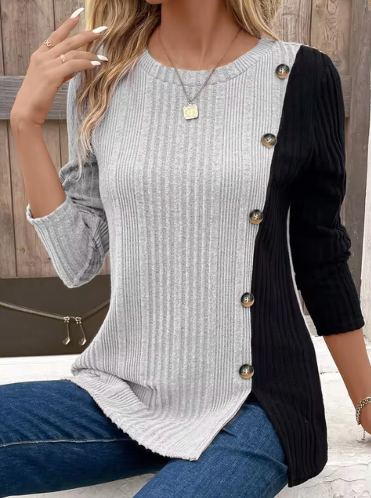 Serena – Rippstrickpullover