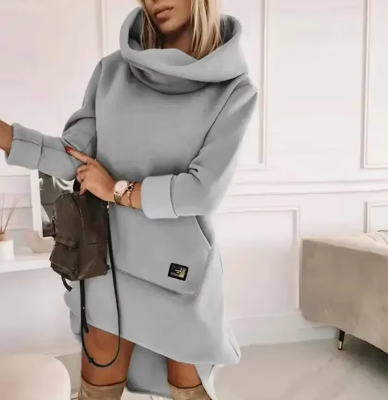 Lesha – Kapuzenpulloverkleid