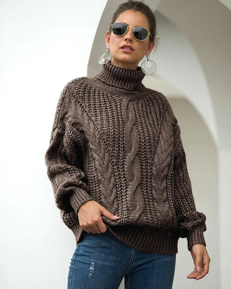 Ariana – Gestrickter Rollkragenpullover
