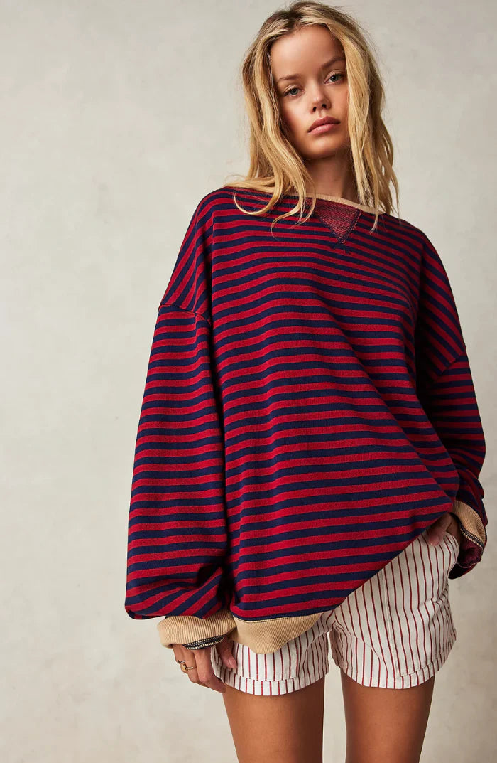 Chariz – Bequemer gestreifter Pullover
