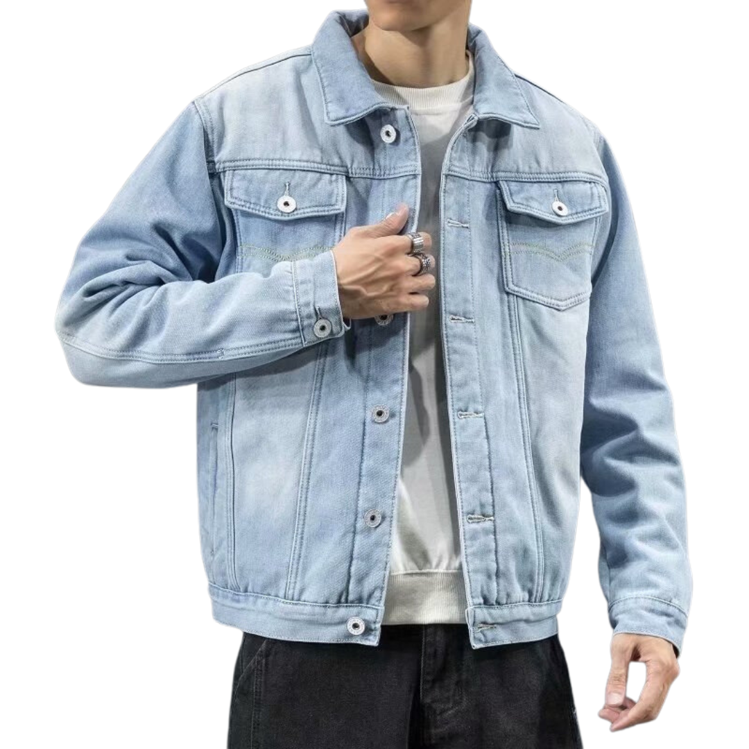 FrostDenim – Winter-Herren-Denimjacke für robusten Stil
