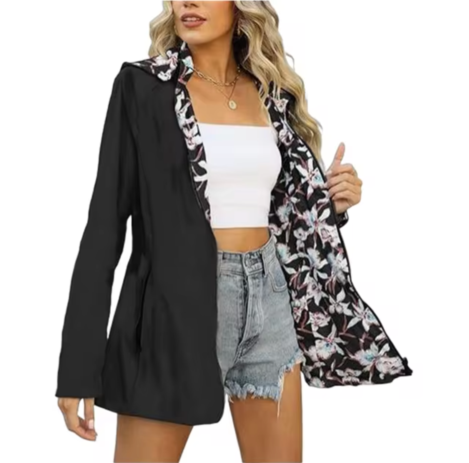Becky – Wendbare Kapuzenjacke mit Aufdruck
