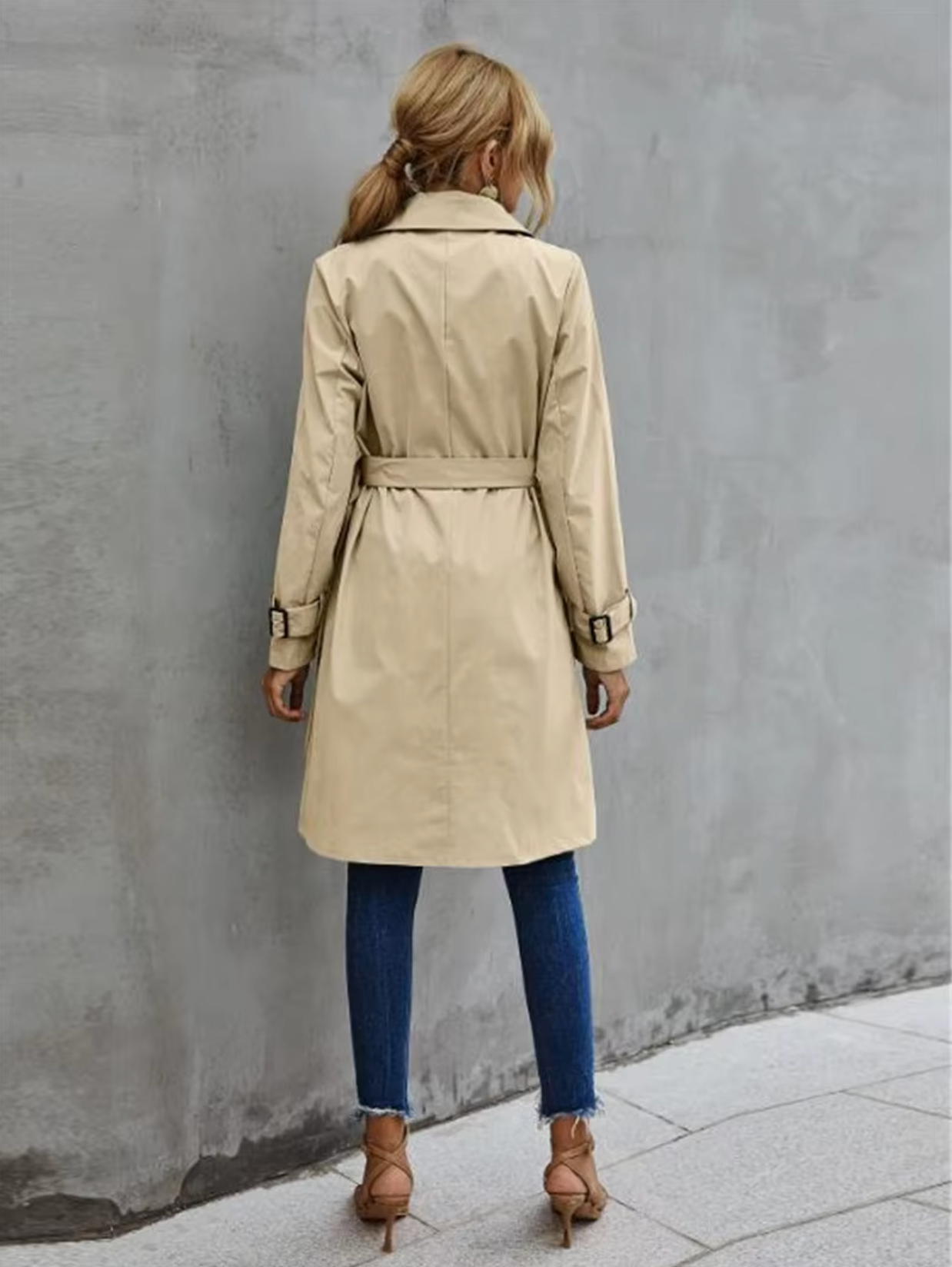Mathilda – Langärmliger Lässiger Trenchcoat