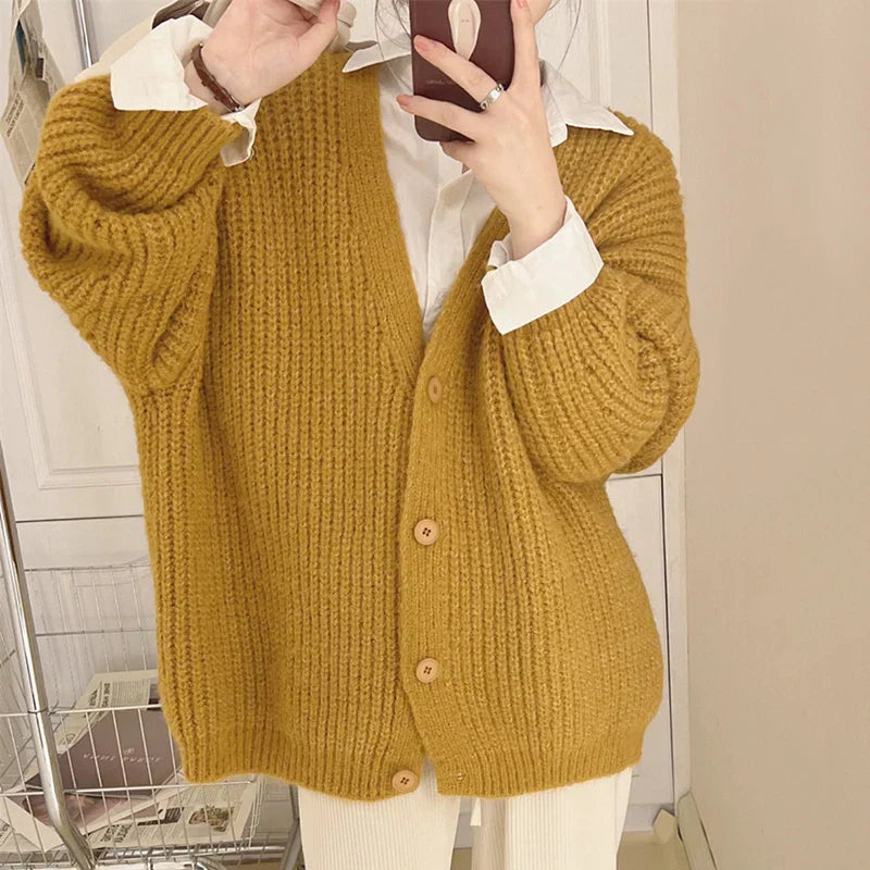 ÜbergrößeStrickjacke – Damen Strickjacke in Übergröße