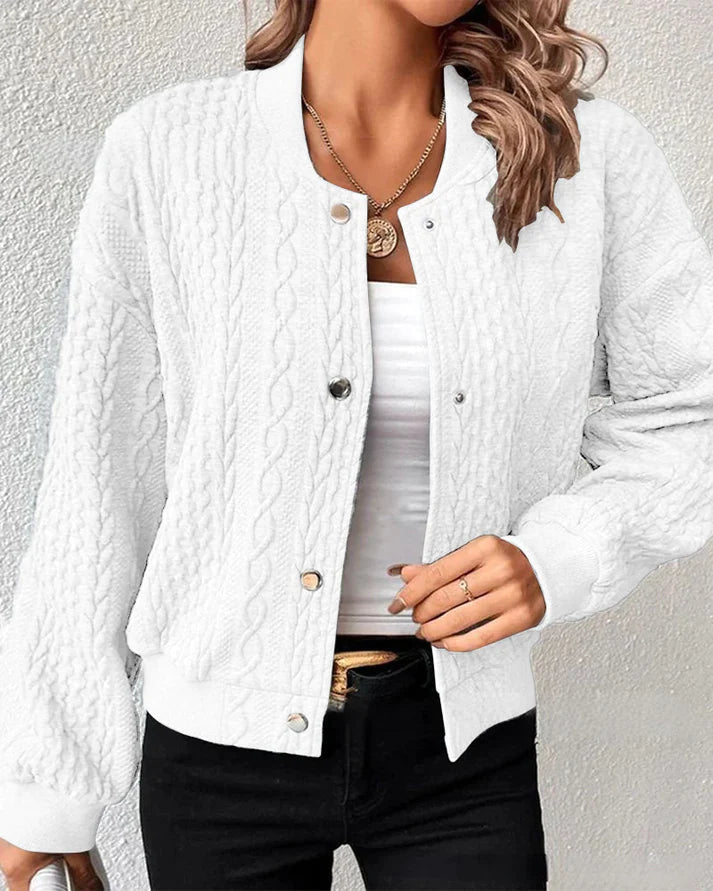 Gwen - Strickpullover mit Jackenoptik