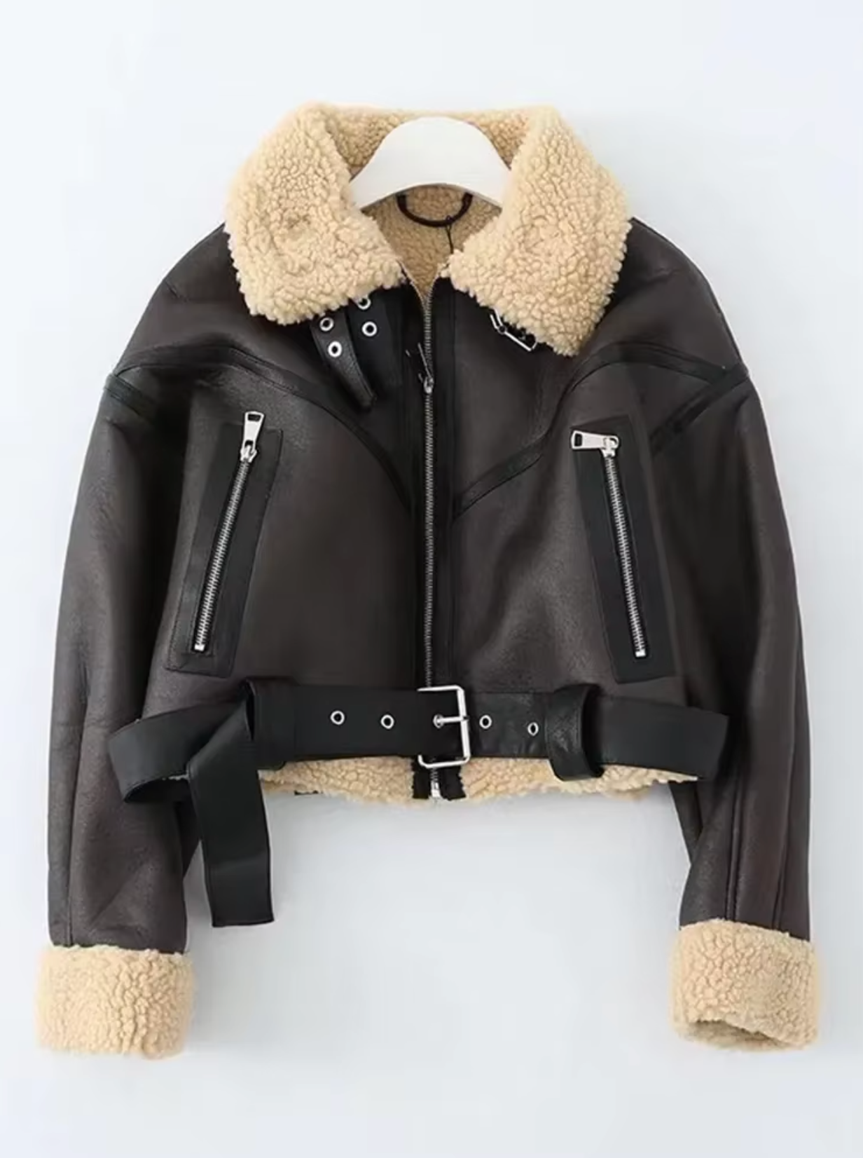 Lenin - Lederfleecejacke