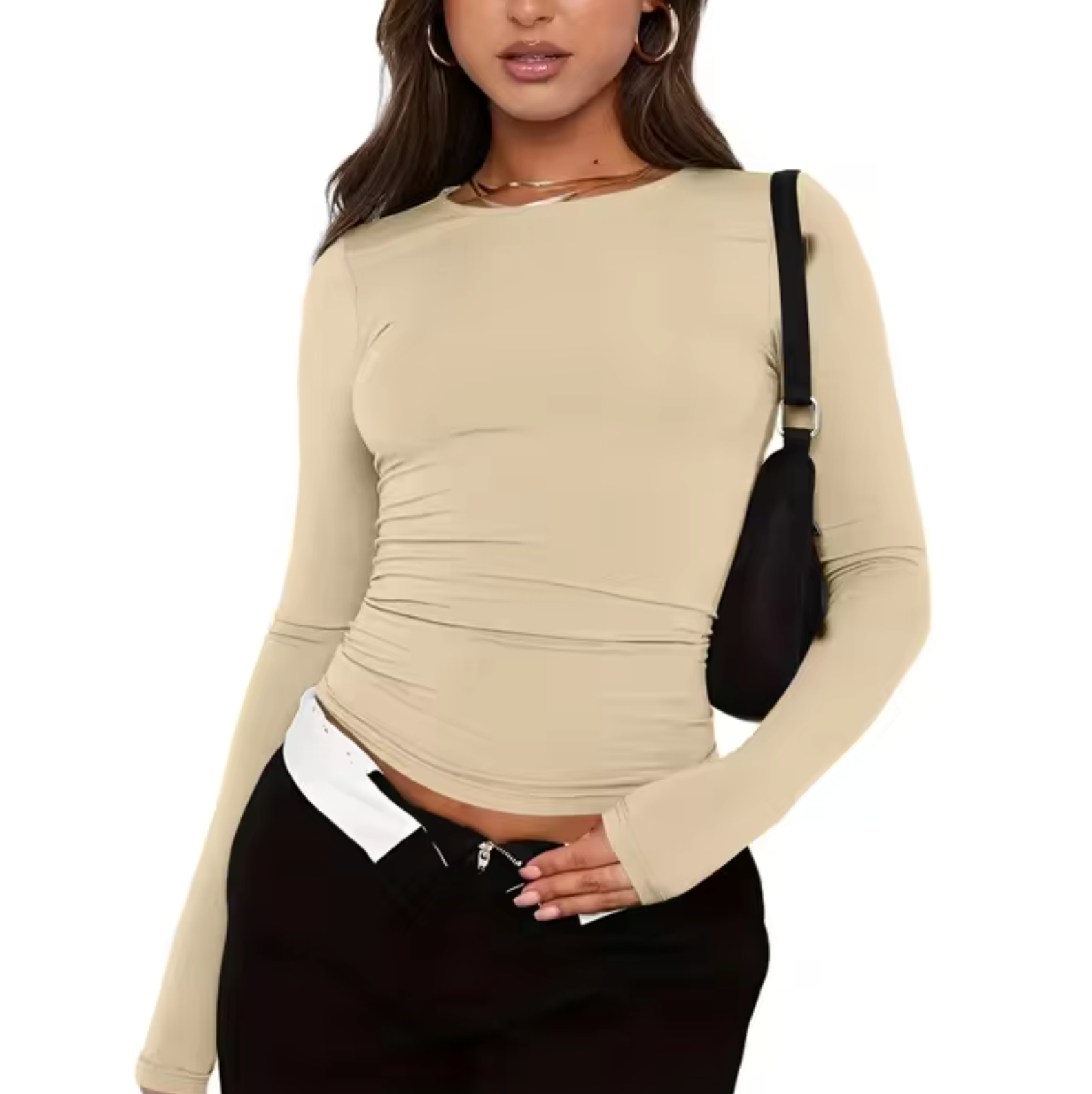 Beverly – Rundhals-Langarmshirt