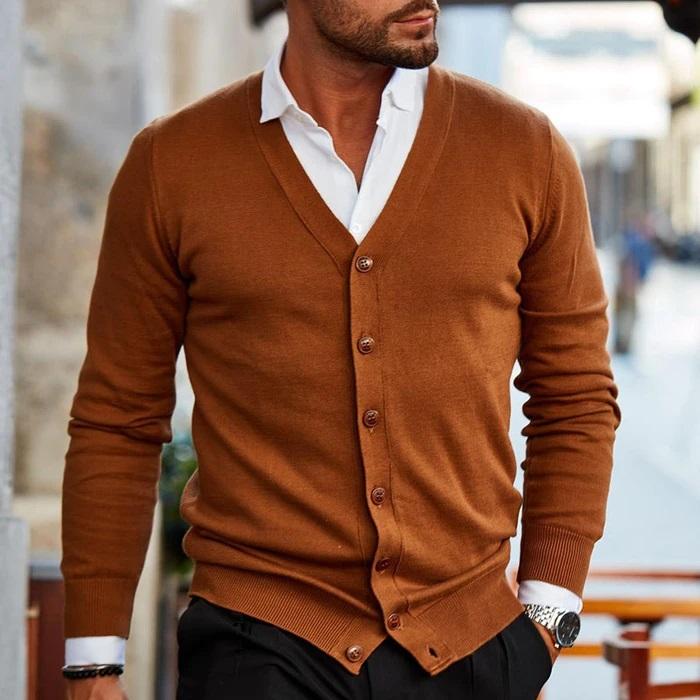 Stef Vest - Lässige Strickjacke für Männer