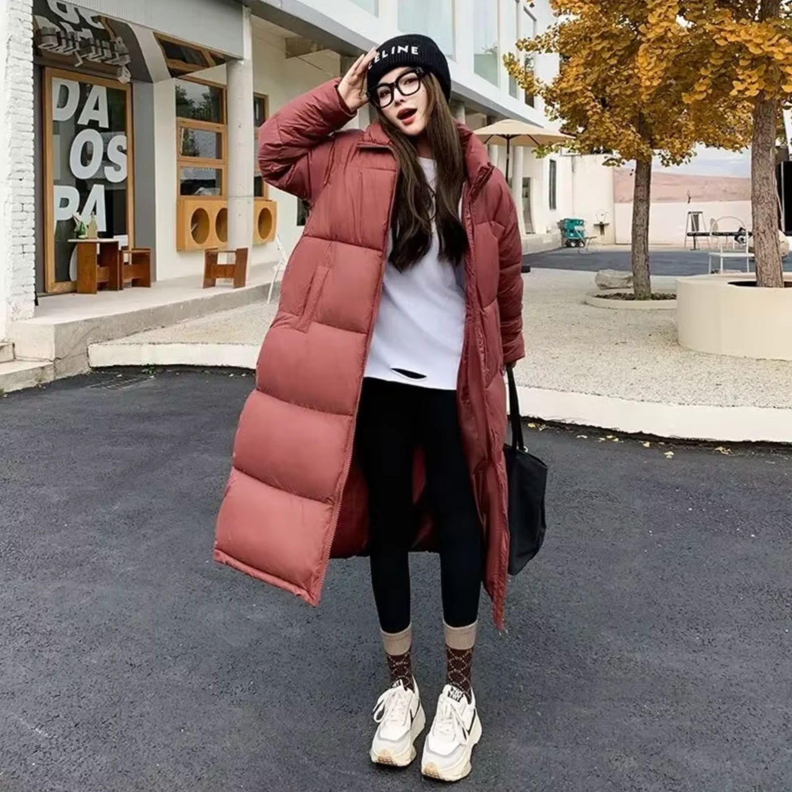 Dora – Lange Wattierte Jacke