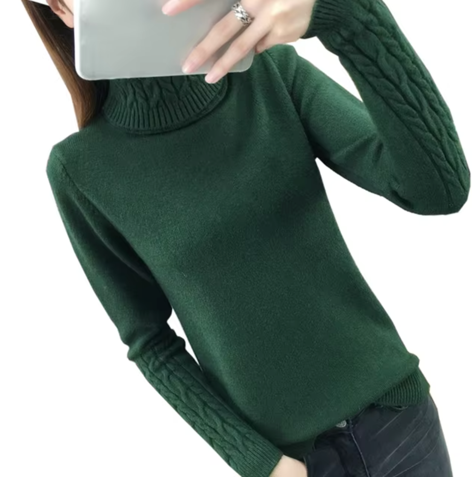 Jenna – Gestrickter Rollkragenpullover