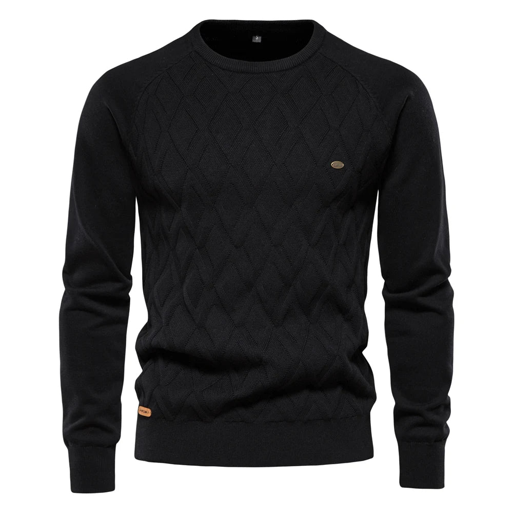 Justin - Gemusterter Strickpullover