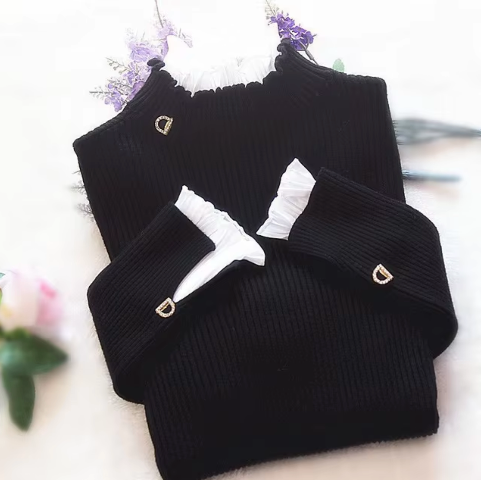 Maya – Gestrickter Rollkragenpullover